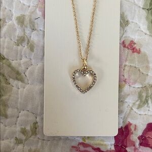 Gold Heart Pendant Necklace